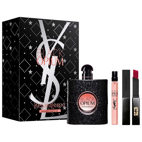 yves saint laurent black opium цена|opium black gift set boots.